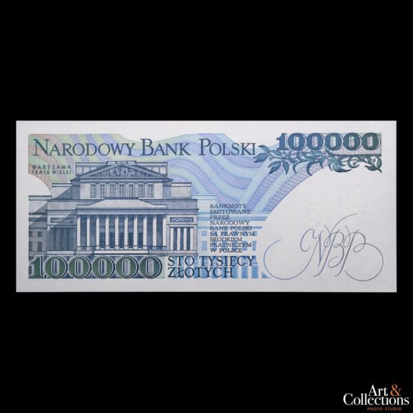 Polonia 100.000 zlotych 1990 - Imagen 2