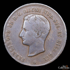 Italia (Napoles-Reino de las dos Sicilias) 2 tornesi 1859 – Francisco II