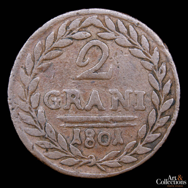 Italia (Reino de Sicilia) 2 grani 1801 - Fernando III