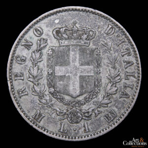 Italia 1 lira 1863M Vittorio Emanuele II 