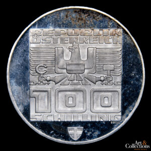 Austria 100 schilling 1975 Olimpiadas de invierno de Innsbruck