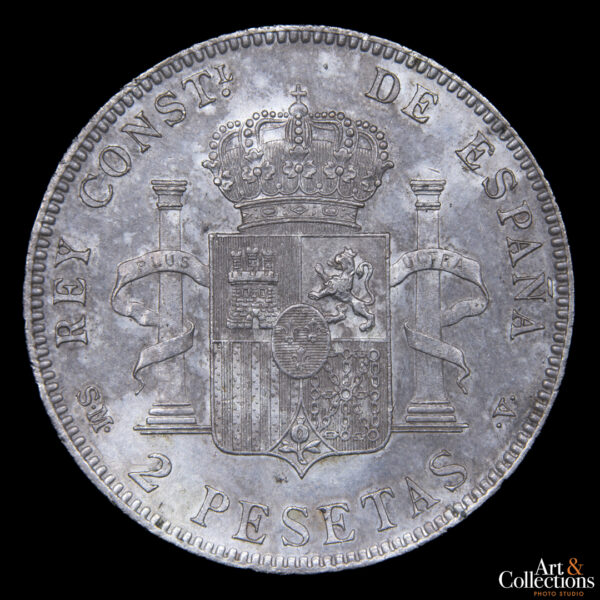 España 2 pesetas 1905 Alfonso XIII - Imagen 2