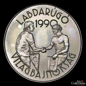 Hungría 100 Forint 1989 – Campeonato del Mundo de Fútbol – Italia 90-Capitanes
