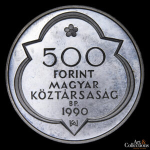Hungría 500 Forint 1990 – 500º Aniversario de su Muerte – Escenas Urbanas de Buda y Viena