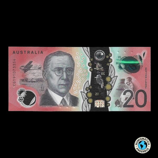 Australia 20 Dólares 2020 - Polímero