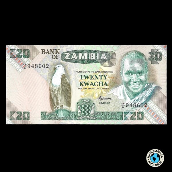 Zambia 20 Kwacha 1980 - 1988 (ND)