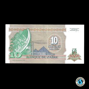 Zaire 10 Makuta 1993