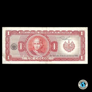 El Salvador 1 Colón 1980