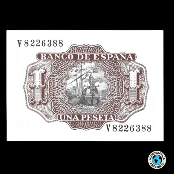 España 1 peseta 1953 - Imagen 2