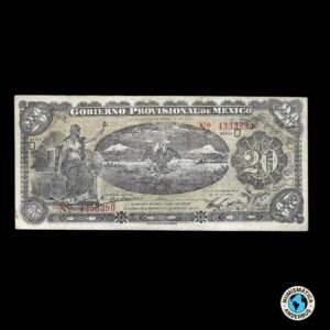 Mexico (Gobierno Provisional) 20 pesos 1914