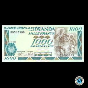 Ruanda 1.000 francos 1988