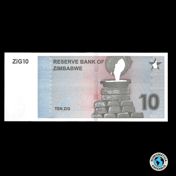 Zimbabwe 10 zig 2024 - Imagen 2